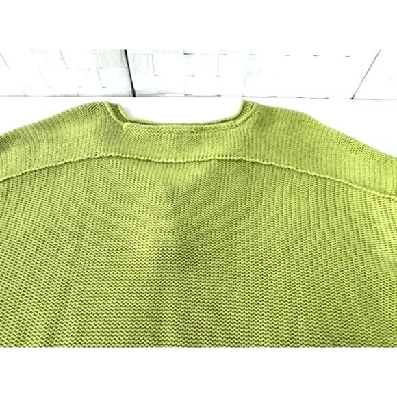 "LUMIE'RE" Lime Green Sweater, Slouchy, Size L,Oversize,SNAG IN SLEEVE,SEE PICS - Picture 14 of 14